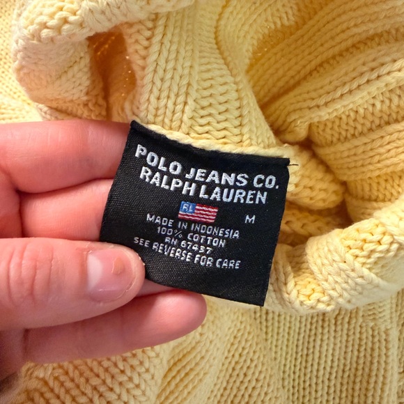 Ralph Lauren Soft Yellow Turtleneck Sweater - Picture 2 of 7